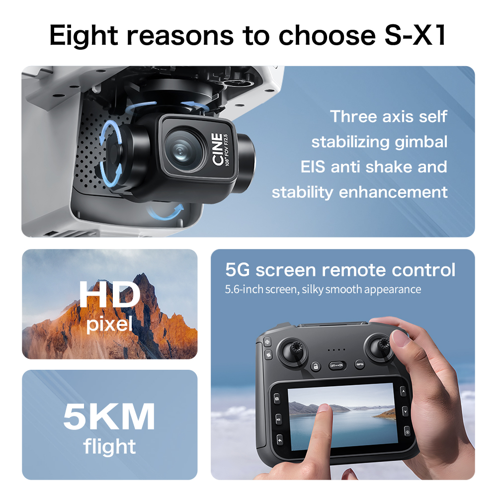 Drone Aereo Originale S-X1 GPS - Drone Gimbal Brushless recensione e prezzo